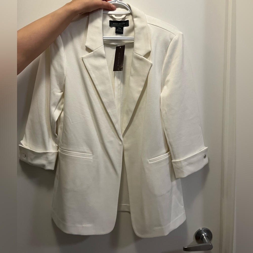 white blazer